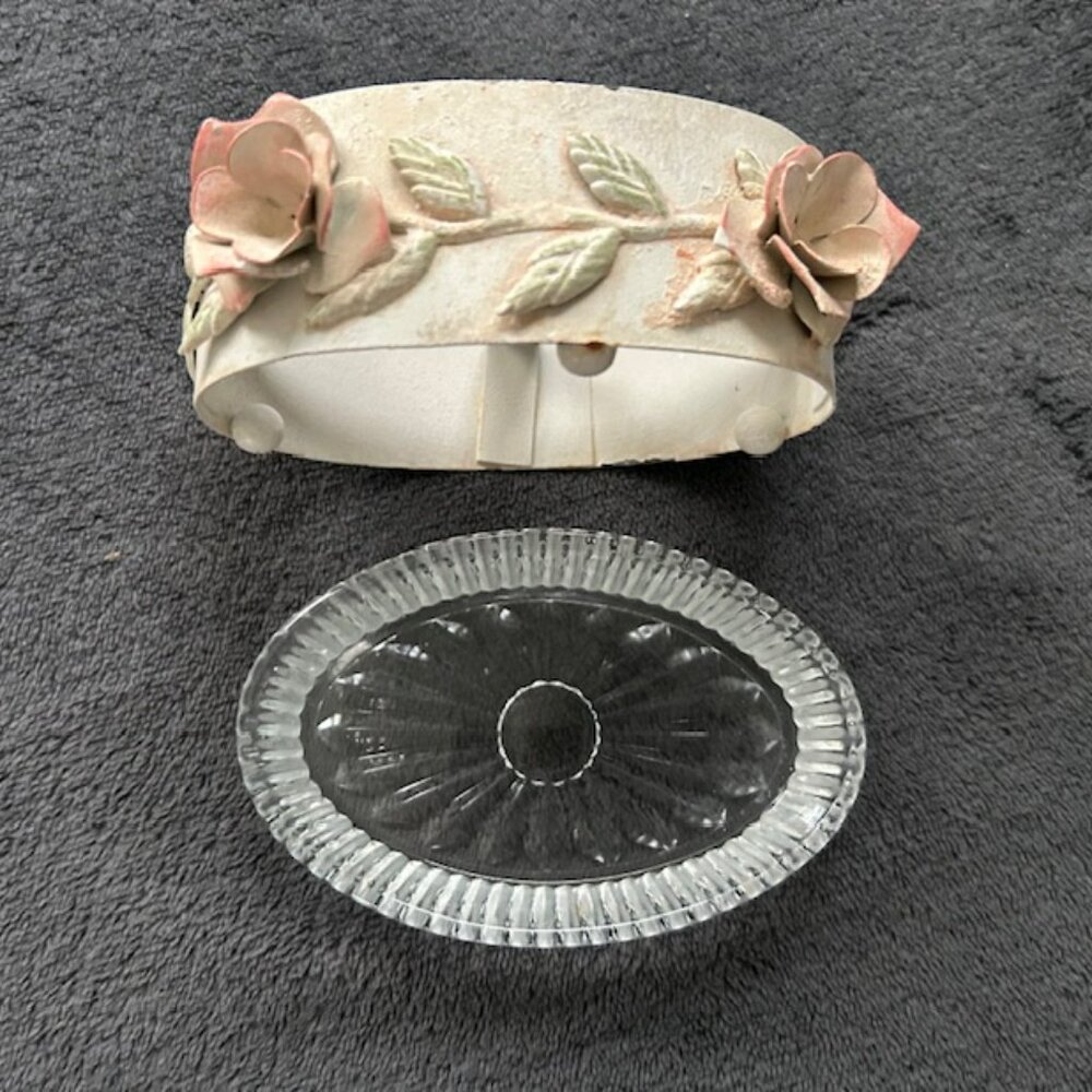 Floral Bathroom Set: 3-Piece Metal - Picture 10 of 11